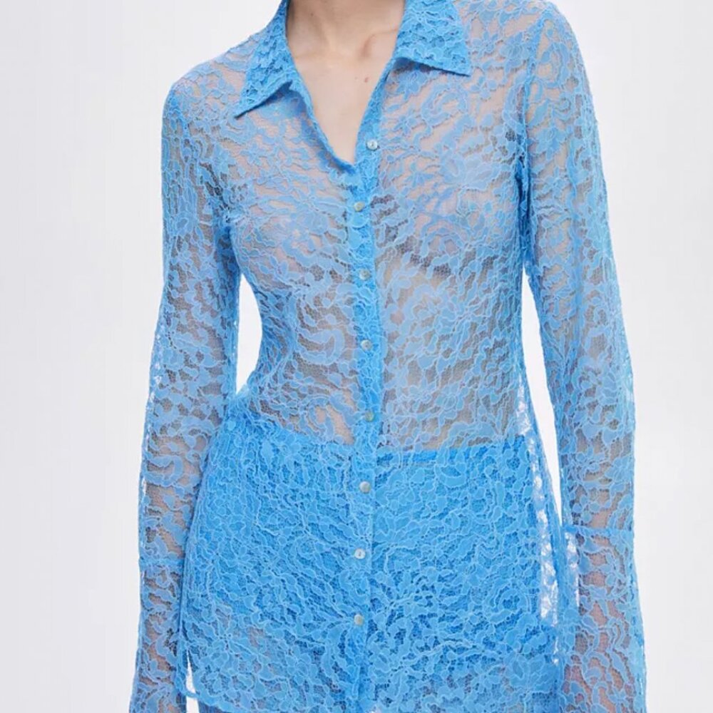 Miro Guipure Lace Blouse- MANGO- SOLD OUT-- Size 6